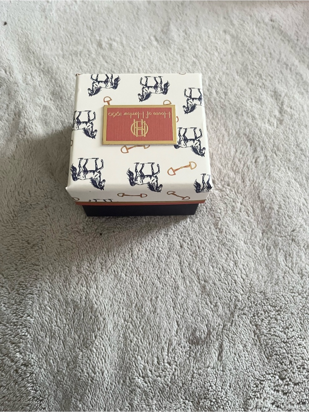 House of Harlow 1960 Box with Navy and Cream Accents